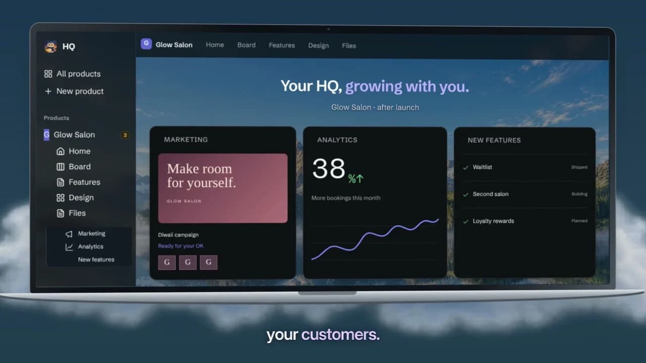 HQ’s launch film: a product taking shape above the clouds