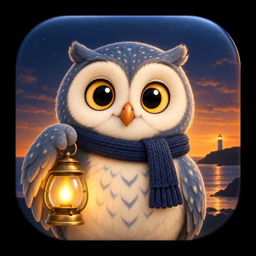 The HQ owl lighting the night with its lantern