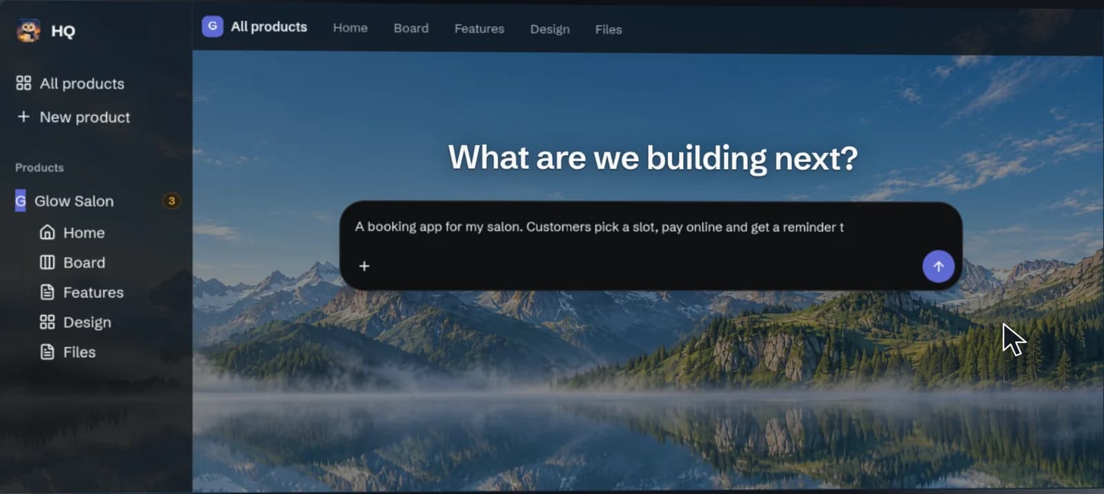 HQ assistant shaping a new project idea